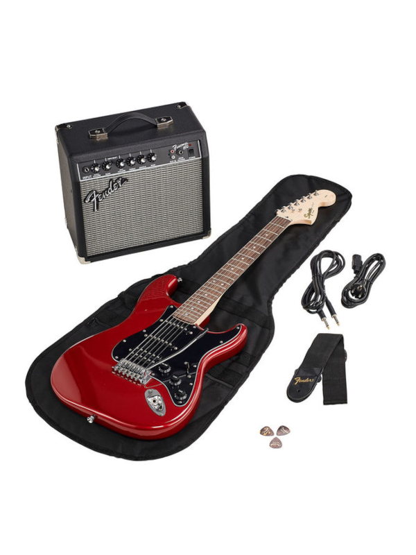 Комплект электрогитары. Fender Affinity набор. Набор гитариста Squier Stratocaster Pack. Fender Squier Affinity набор. Гитарный набор f-Pack Blks.