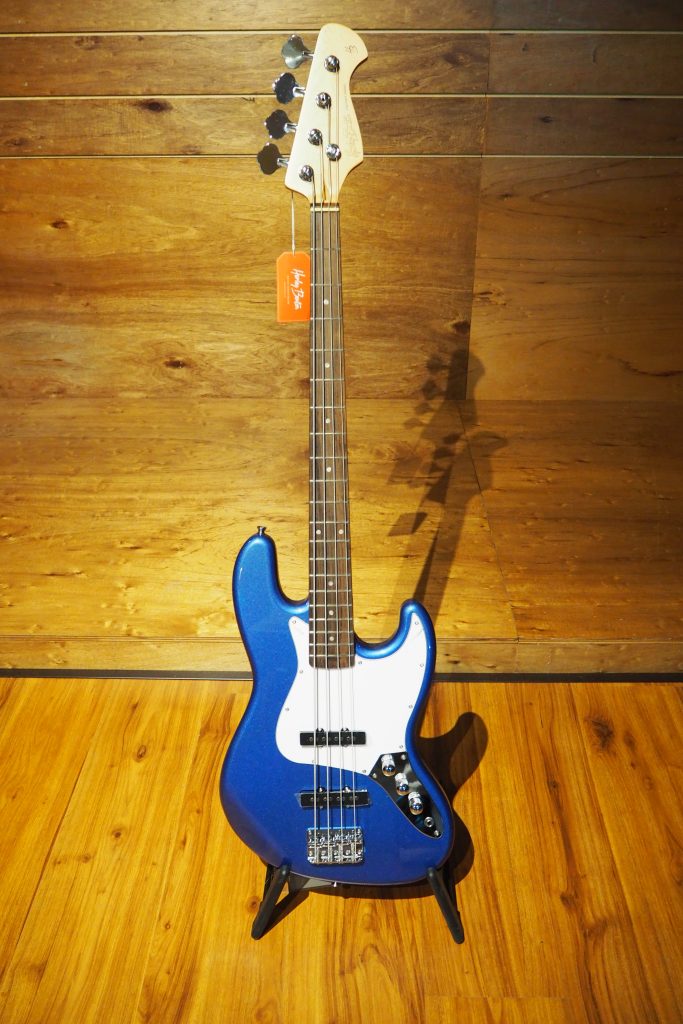 HARLEY BENTON JB20 STANDARD SERIES ELECTRIC BASS GUITAR, BLUE METALLIC Sandman Guitar Centre