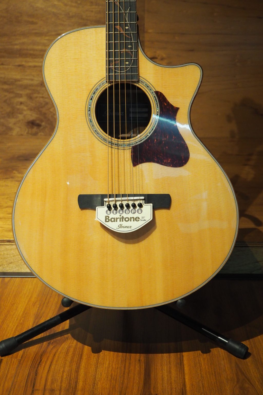 IBANEZ AE255BTNT BARITONE ACOUSTIC GUITAR, NATURAL Sandman Guitar Centre